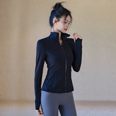 Stretchable Zipper Yoga Jacket