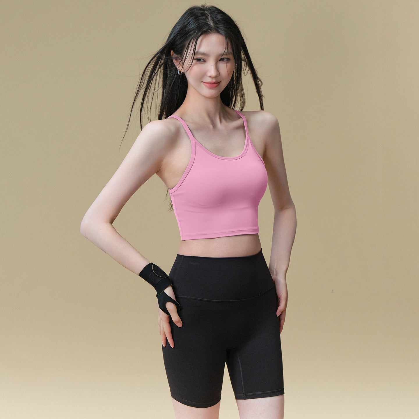All-in-one yoga camisole