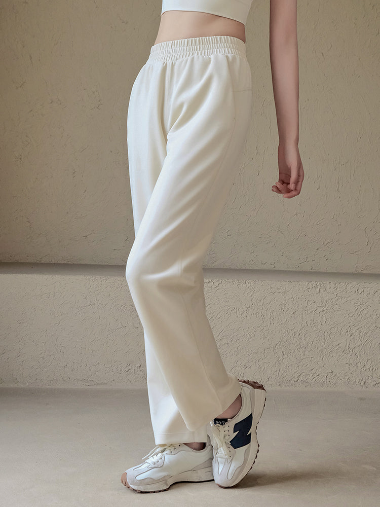 Loose high-waisted casual trousers