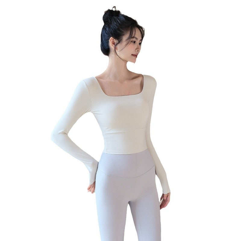 Padded Slim Fit Yoga Top