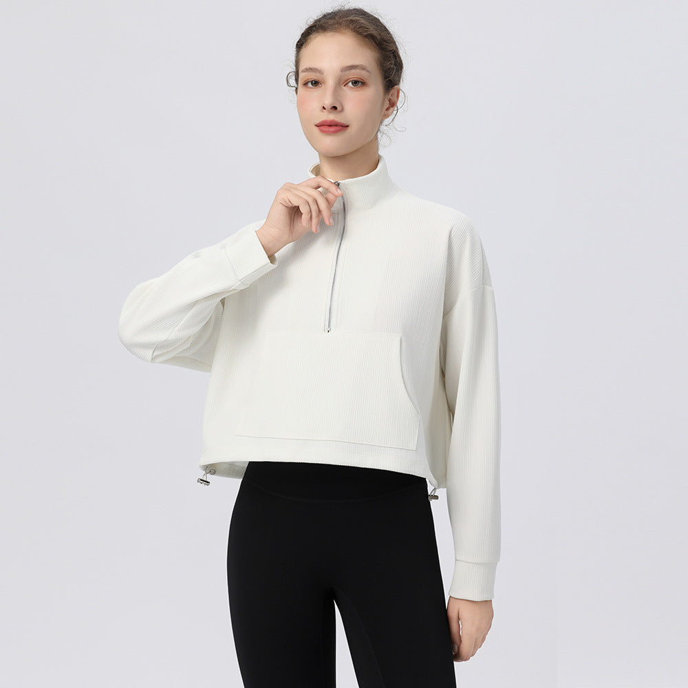 Loose, Breathable, Running stand-up collar and long sleeves