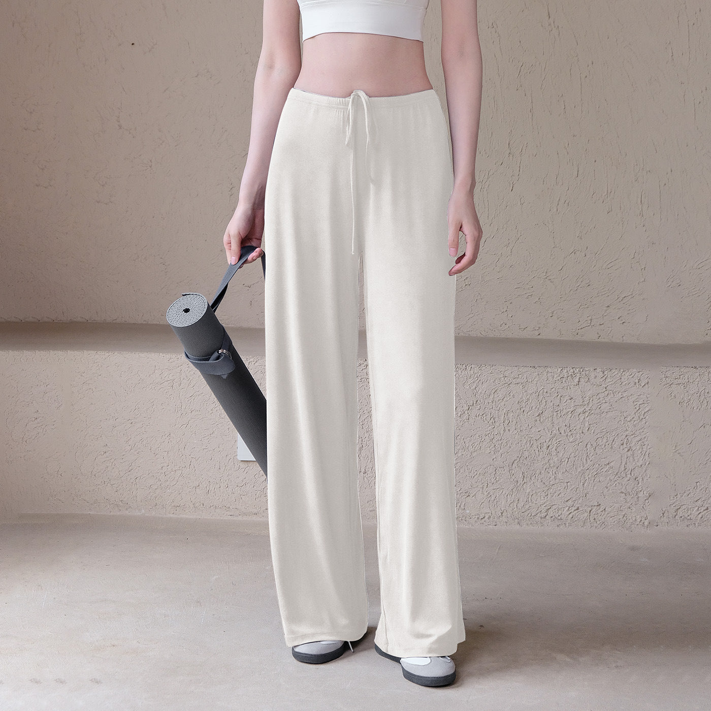 Cool, Loose, Thin, Drape, Wide-legged straight-leg trousers