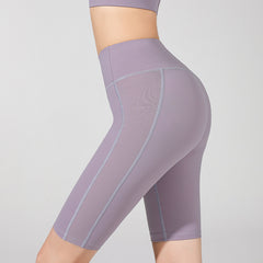 Tight hip lift and abdominal fitness crop pants