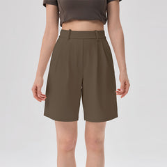 Wide-leg straight casual shorts