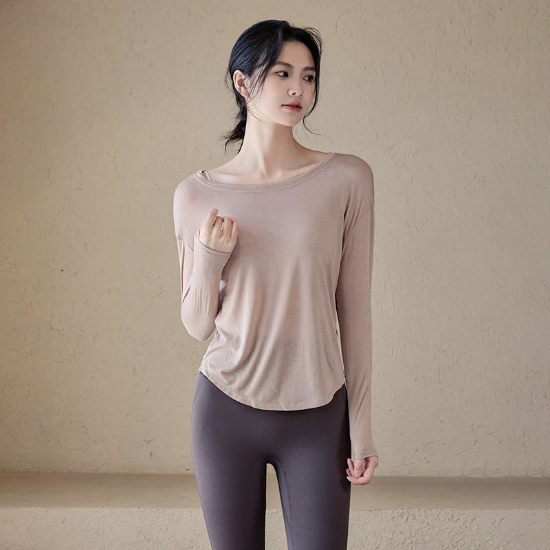 Loose breathable long-sleeve cover-up