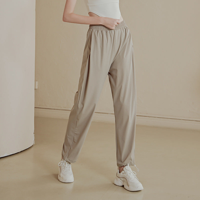 Loose drape, Quick-drying high-waisted yoga pants