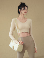 Slim fit short sporty long sleeves