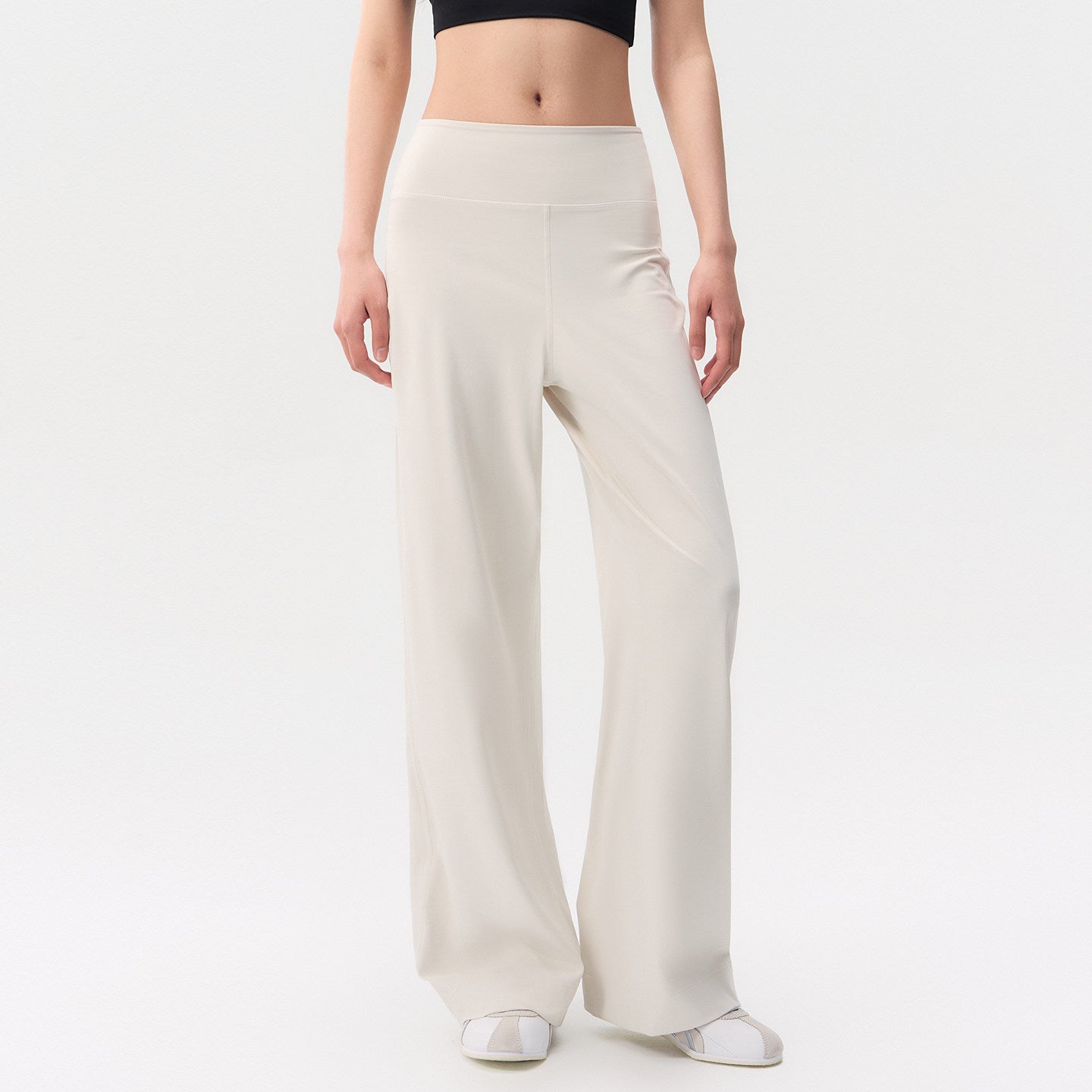 Loose straight quick-drying high-waisted sports trousers