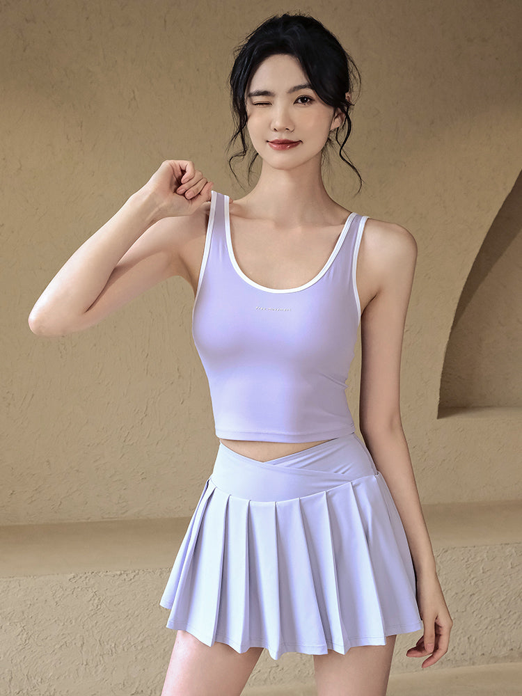 Anti-light high-waisted yoga skirt