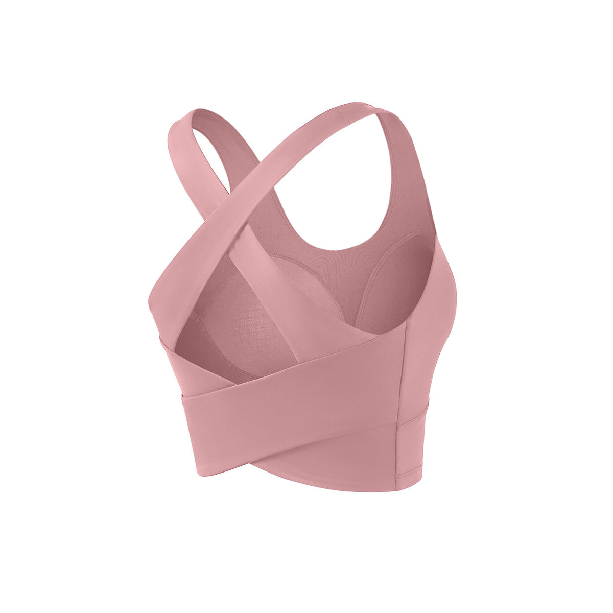 Shockproof sports bra with wide shoulder straps