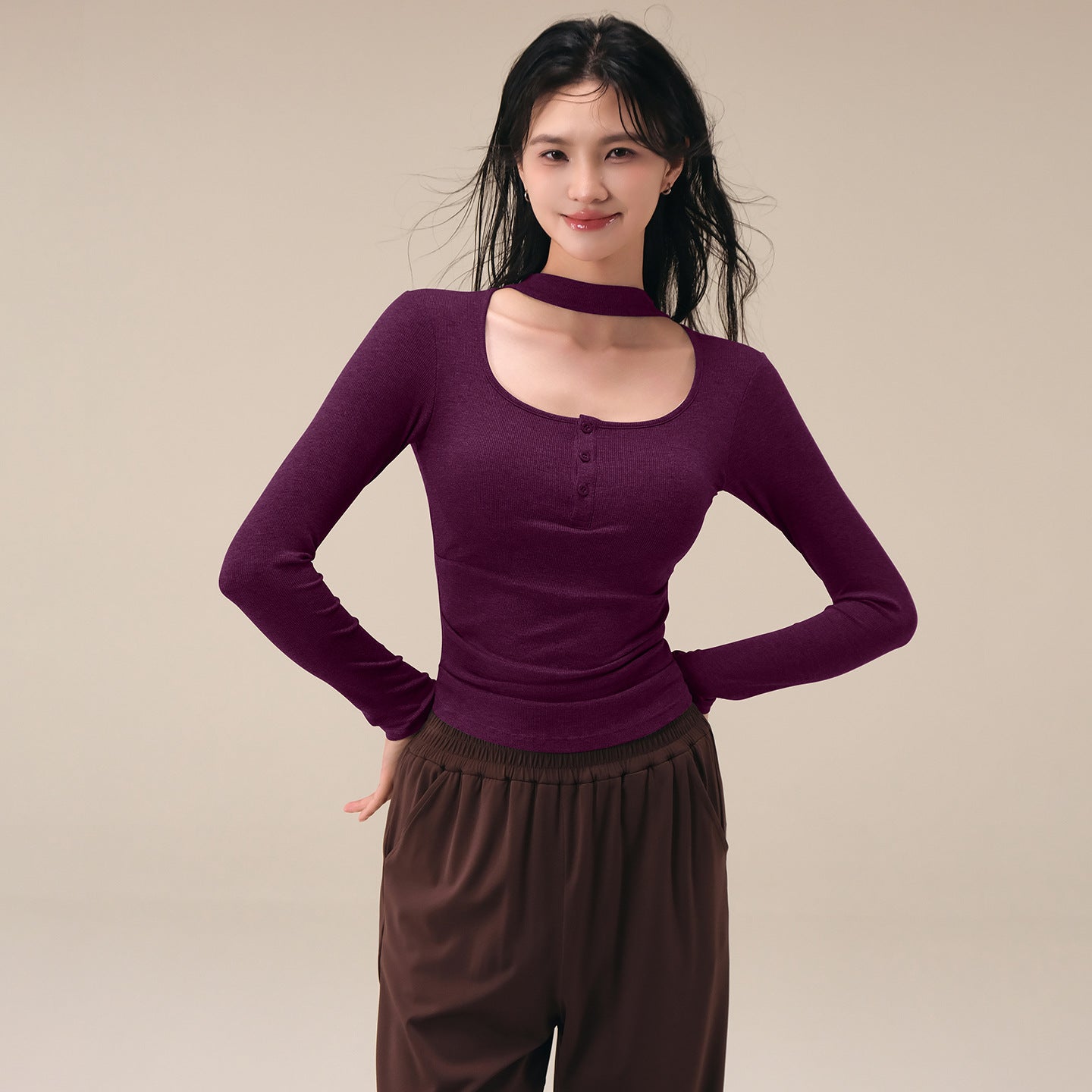 New slimming sports yoga long sleeves with chest pads