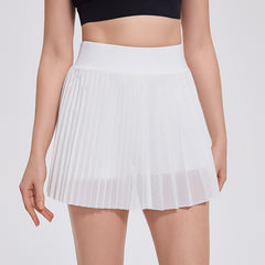 Pleated quick-dry high-waisted tennis badminton skirt