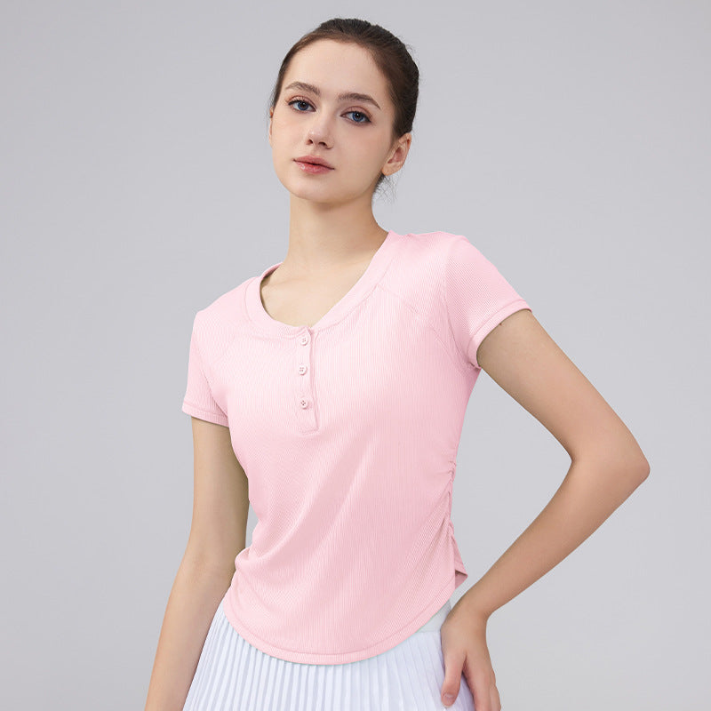 New ribbed high-end yoga top