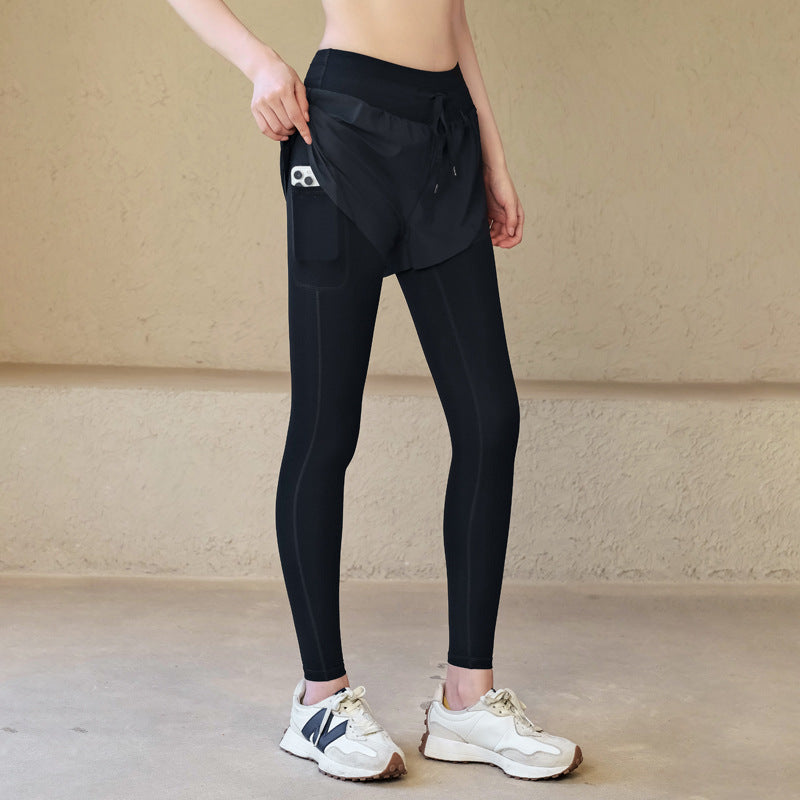 Two-Layer Style Fitness Pants