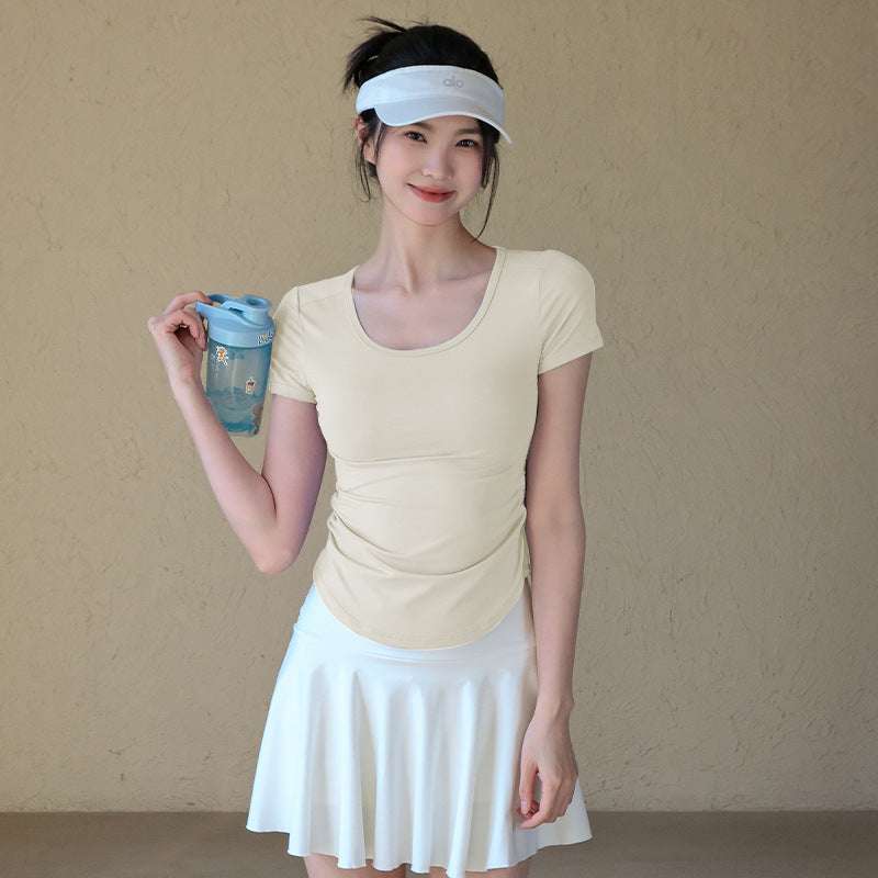 Mesh panels are breathable, Dry, Breathable, And short sleeves