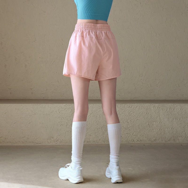Flower bud pocket anti-walking light quick-drying three-point pants