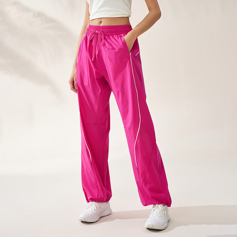 Quick-drying thin loose leg straight-leg sweatpants