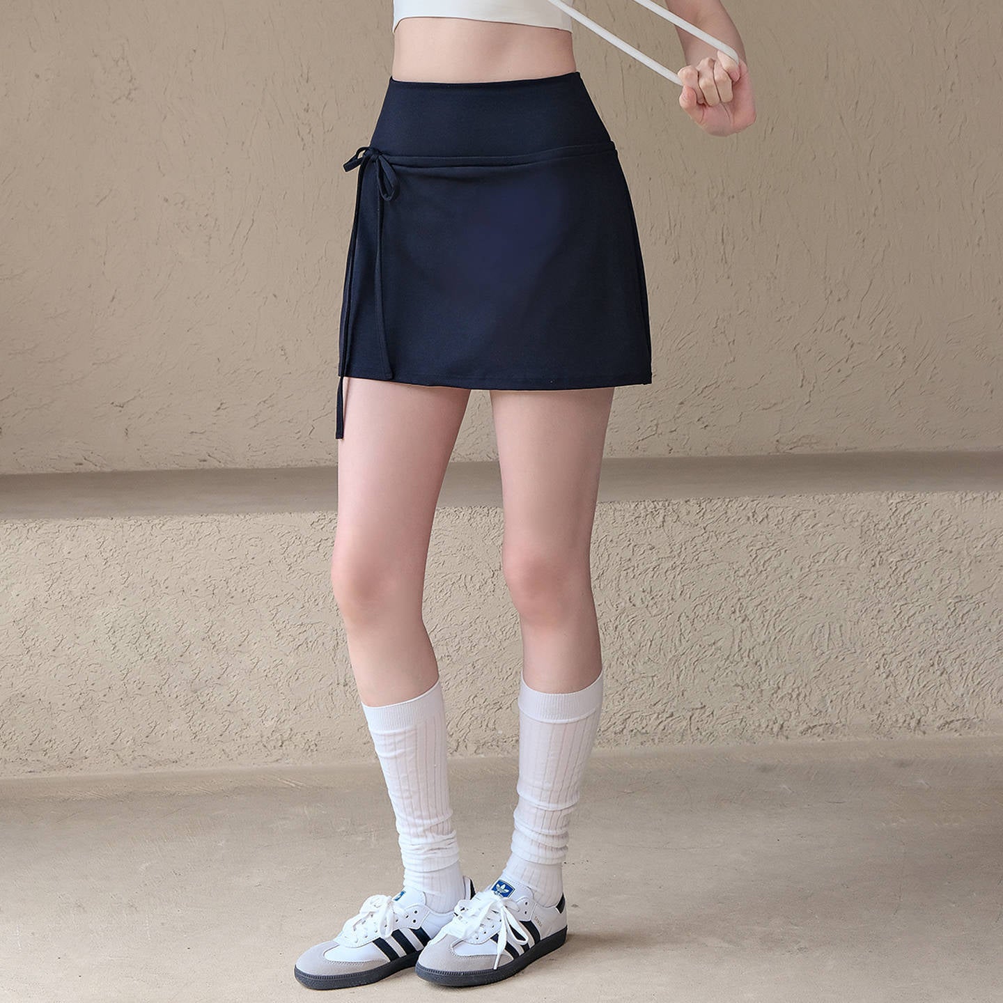 Fake two anti-exposure badminton tennis skirts high-waisted fitness sports skirts