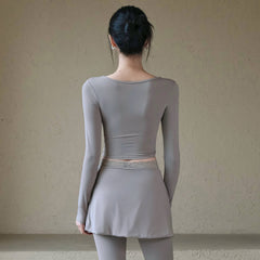 Slimming, Comfortable and breathable fitness long-sleeved T-shirt