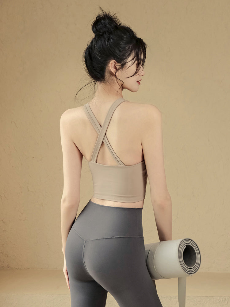 Cross back bra