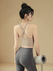 Cross back bra