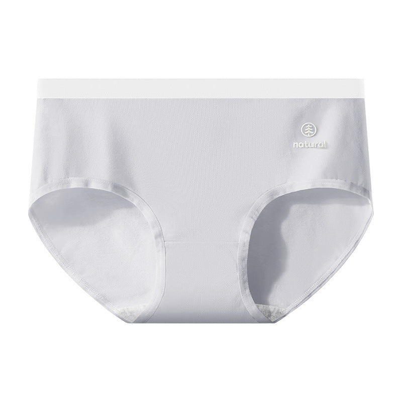 7A antibacterial simple solid color mid-rise cotton girls' underwear