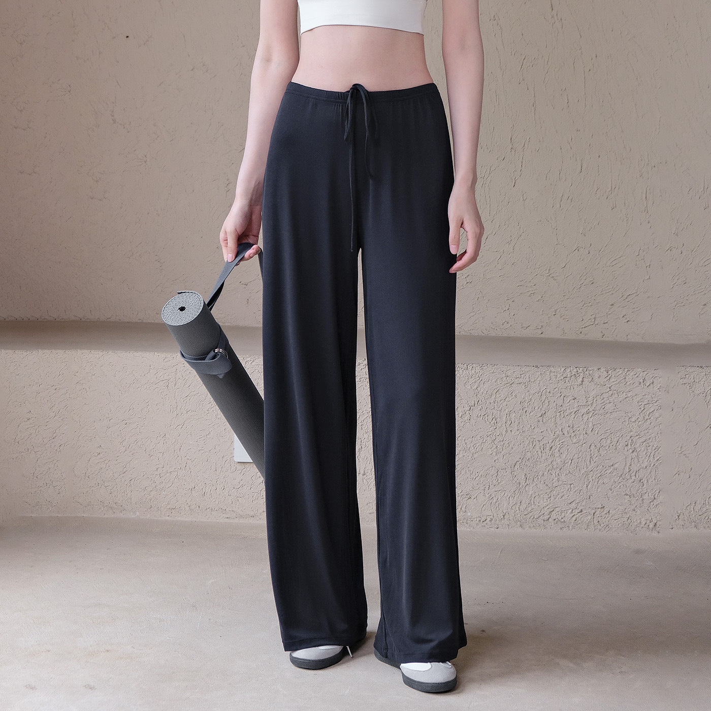 Cool, Loose, Thin, Drape, Wide-legged straight-leg trousers