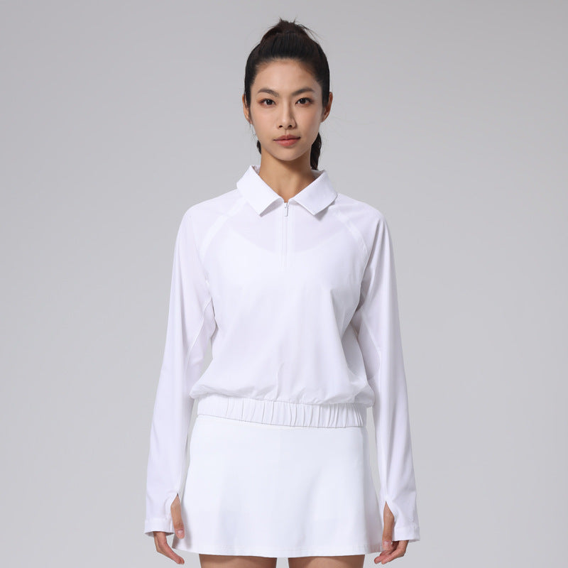 Loose waist sunscreen tennis long sleeves