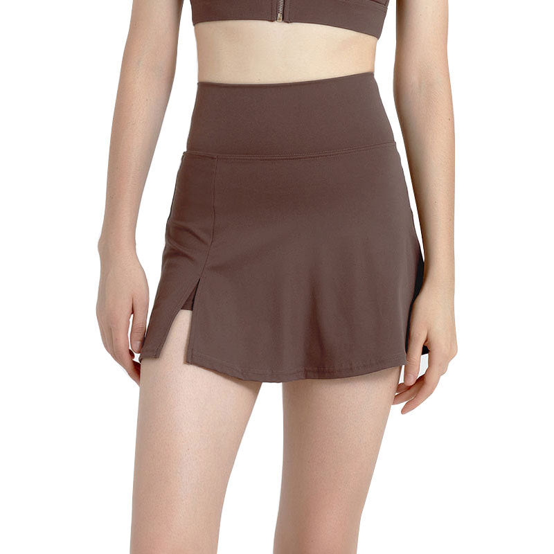 Fake two-piece nude anti-walking culottes