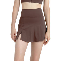 Fake two-piece nude anti-walking culottes