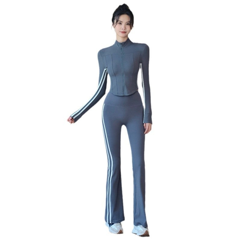 Slim flared sweatpants
