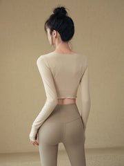 Slim fit short sporty long sleeves
