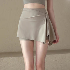 2 In 1 Anti Exposure Skort Sports Yoga Tennis Skirt
