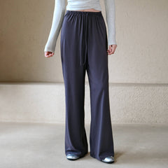 Slimming loose and comfortable straight-leg sports trousers