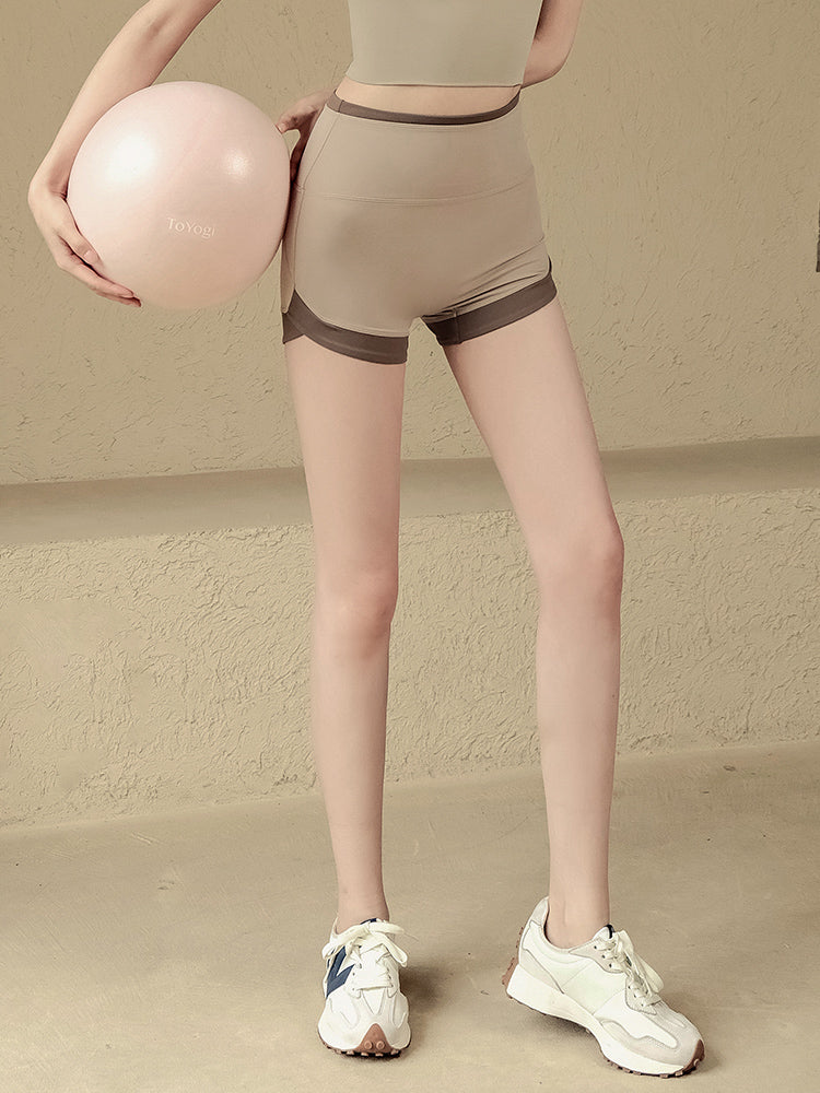 Quick-drying peach buttocks three-point pants