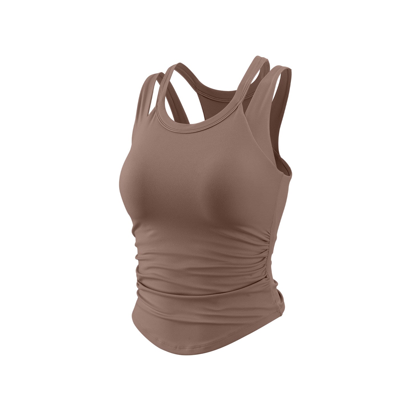 Fake two shockproof running fitness vests