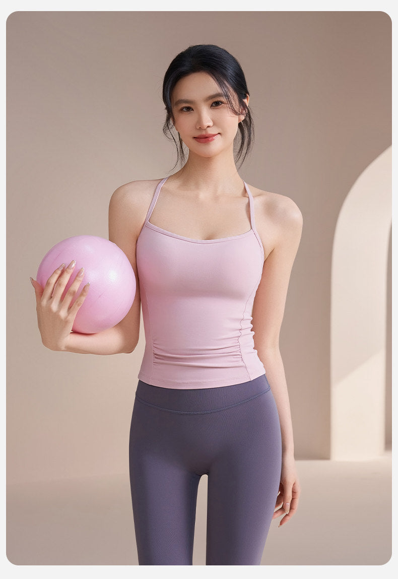 Beautiful back shockproof yoga fitness vest