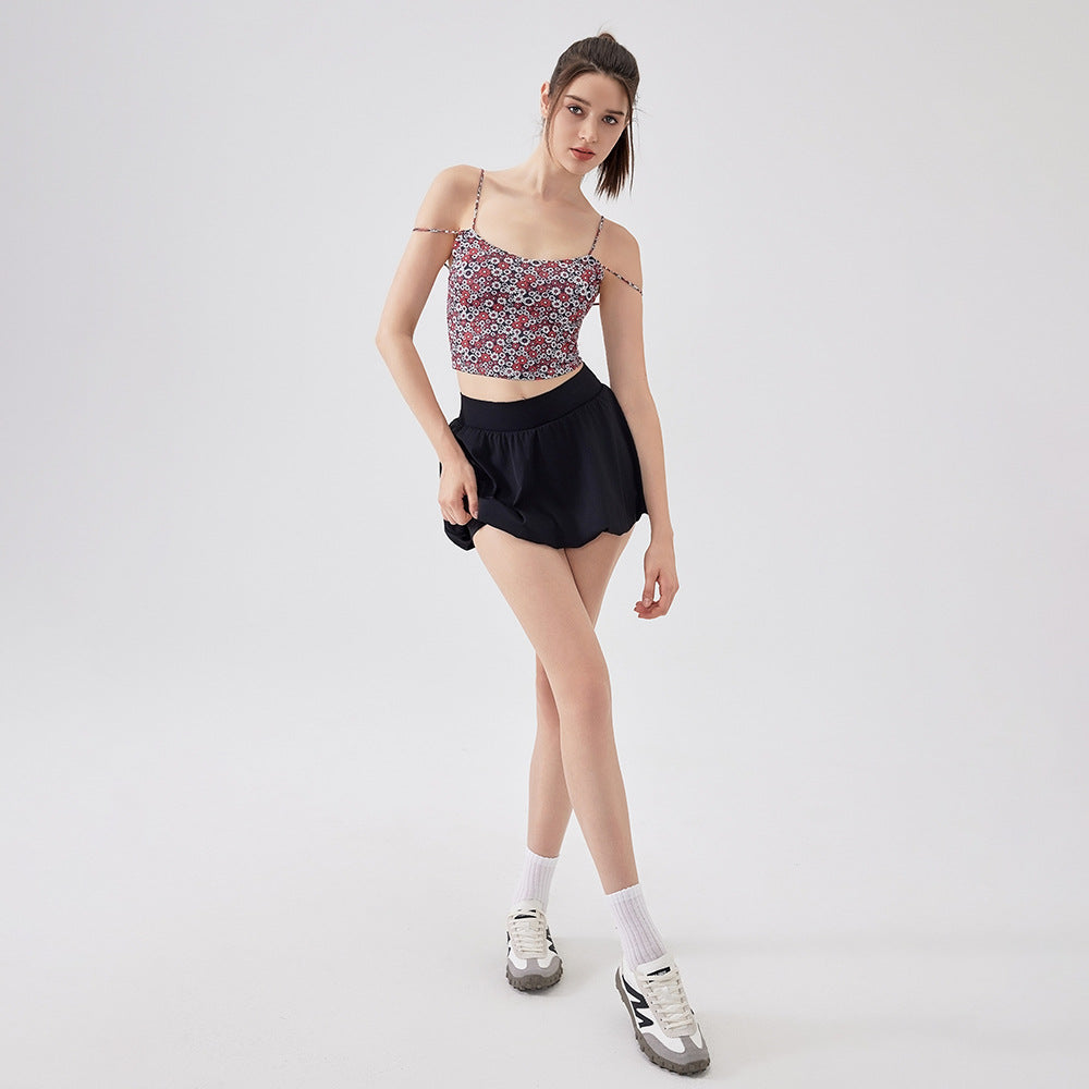 Little daisy shockproof running sports fitness beautiful back bra
