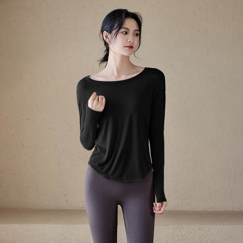 Loose breathable long-sleeve cover-up