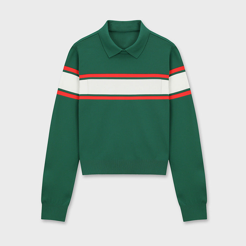 Loose and delicate outdoor sports shirt polo shirt long-sleeved top