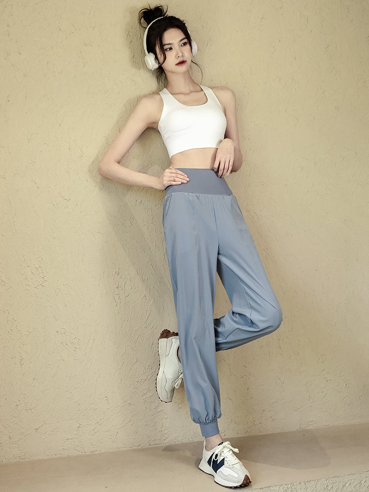 Loose quick-dry high waist pants