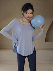 Loose yoga long-sleeved T-shirt