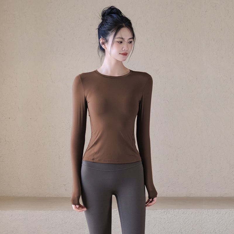 Spandex Lightweight Yoga Long-Sleeve