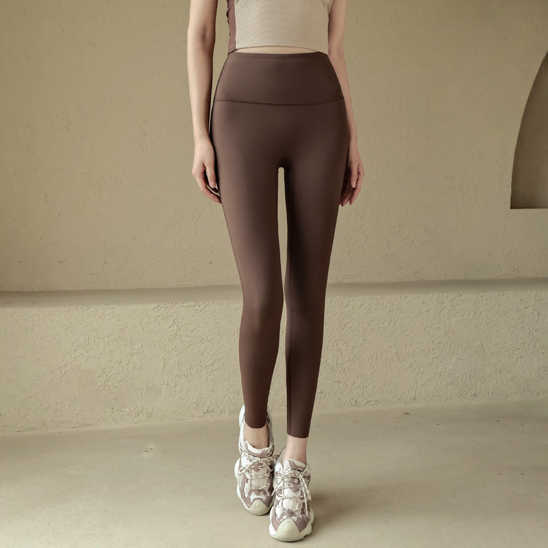 Laika nude high-waisted skinny hip-lifting trousers