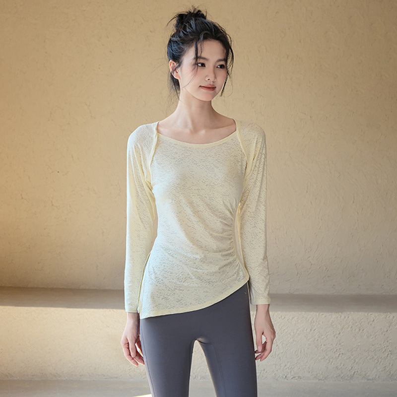 Jacquard Slim Fit Long Sleeve Tee