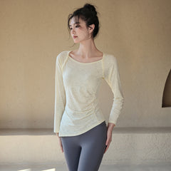 Jacquard Slim Fit Long Sleeve Tee