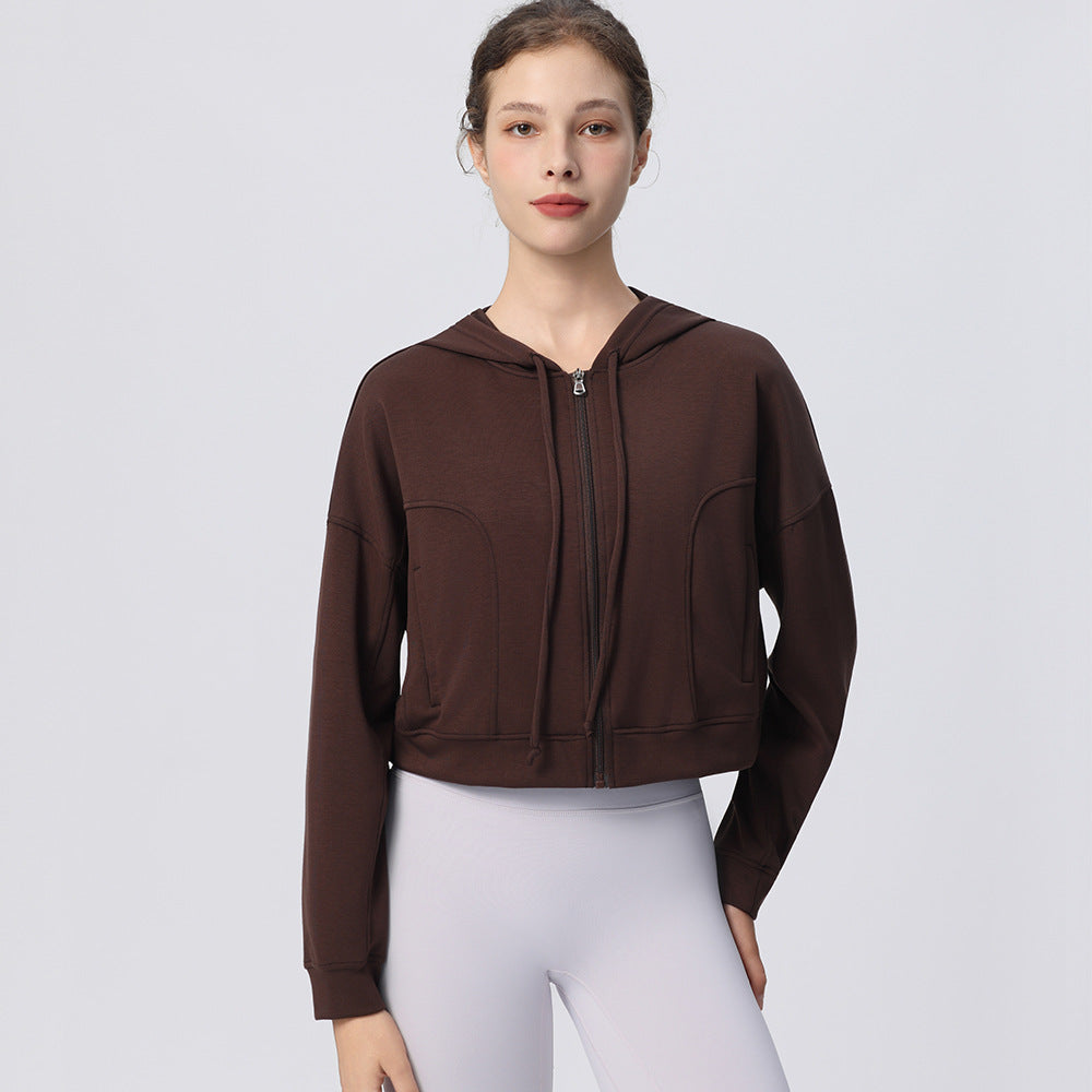 Outdoor running Pilates women's sweatshirt with long sleeves