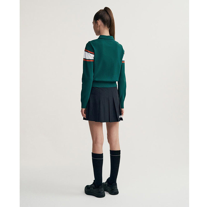 Loose and delicate outdoor sports shirt polo shirt long-sleeved top