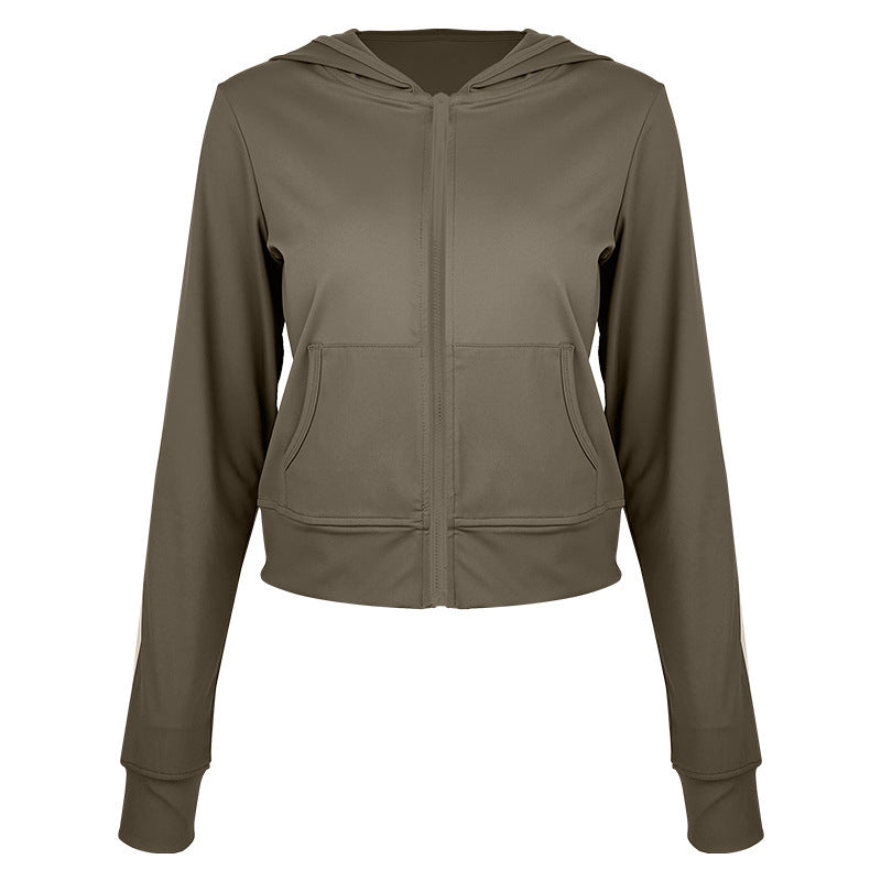 Autumn and winter breathable side pocket sports jacket