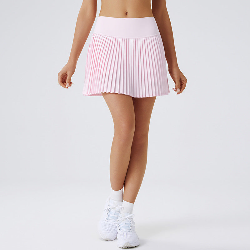 Flowing yoga pleated skirt